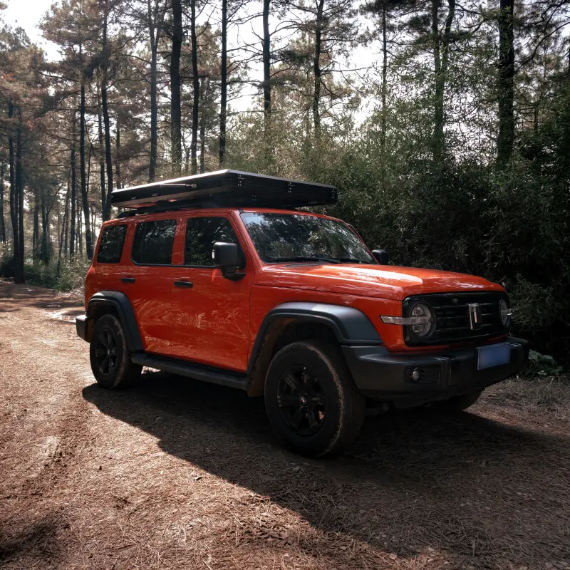 Unistrengh ਹਾਰਡ ਸ਼ੈੱਲ ਅਲਮੀਨੀਅਮ ਪਦਾਰਥ ਤਿਕੋਣ ਛੱਤ ਟੈਂਟ